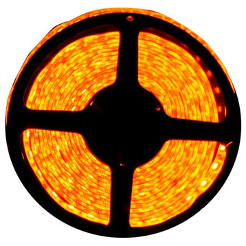 Super Bright Orange Flexible Waterproof LED Light Strip 16', Reel Only