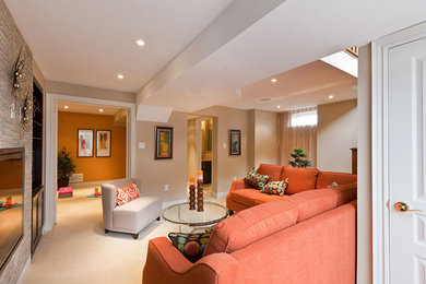 Living room - traditional living room idea in Toronto