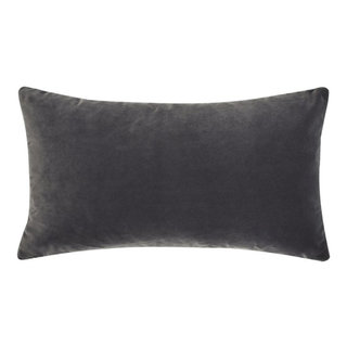 Jennifer Taylor Home Plume 22 Feather Down Lumbar Throw Pillow Storm Gray