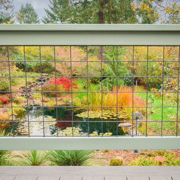 TimberTech Deck with Hog Panel Handrails