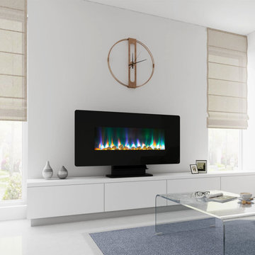 42Inch Curved Screen Electric Fireplace 7 Flame Colours