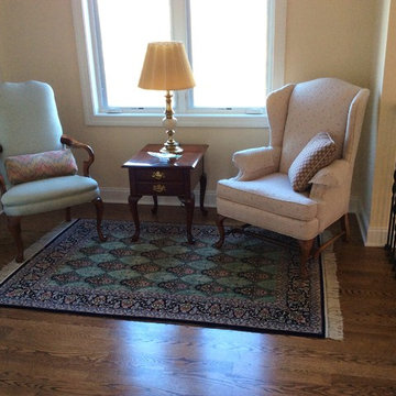 Oriental rug selections to complete multiple areas in newly completed home