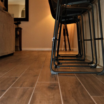 Wood Plank Tile Floor Remodel