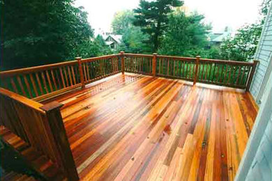 This is an example of a deck in Boston.