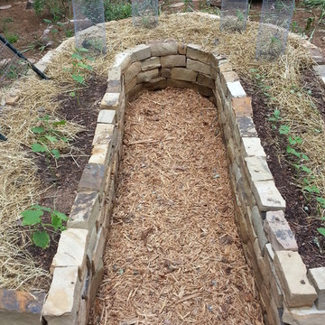 Rock Raised Veggie Garden Bed