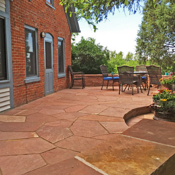 Longmont CO, Rustic Flagstone Patio