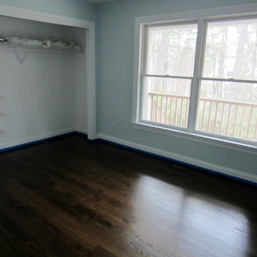 EAST HAMPTON: RED OAK REFINISHED WITH JACOBEAN STAIN & SEMI-GLOSS OIL POLY
