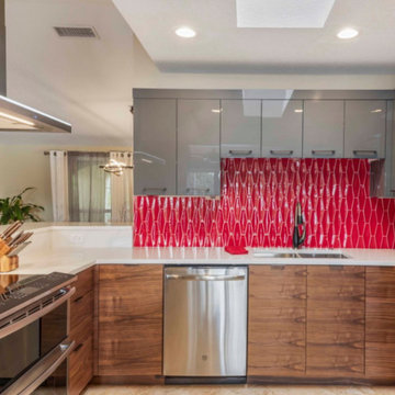 Mid Century Modern Kitchen and Bar