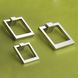 Contemporary square ring pull PU-4300 - Cabinet And Drawer Handle Pulls