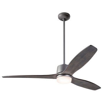 Arbor Fan, Graphite, 54" Graywash Blades With LED, Wall/Remote Control