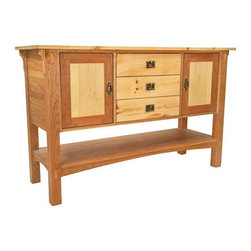 American Mission Sideboard in Reclaimed Wood - Buffets And Sideboards