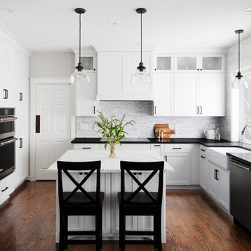 Black and White Kitchen - Hillsboro
