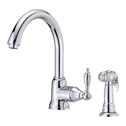 Danze Fairmont&trade; Single Handle Kitchen Faucet with Spray - Kitchen Faucets