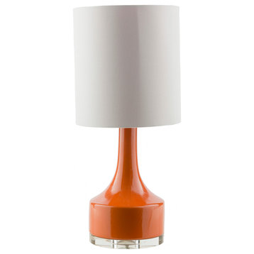 Farris Table Lamp, Bright Orange