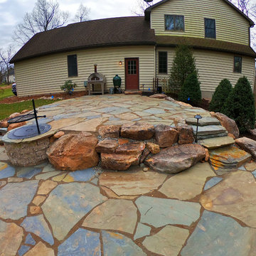 Natural Stone Backyard Makeover
