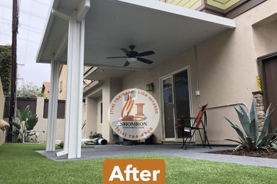 Backyard Remodel with Awning build