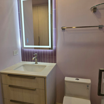 Rewarding small bathroom transformation