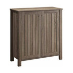 Coaster Accent Cabinets Weathered Gray Shoe Cabinet/Accent Cabinet