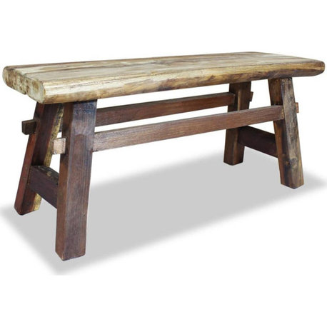 vidaXL Bench Solid Reclaimed Wood 39.4x11x16.9, 244497