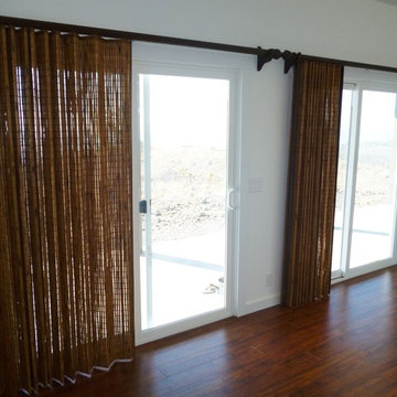 Depending on wall and floor color, dark treatments can work in Hawaii