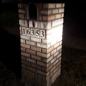 Stone and Brick Mailbox