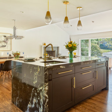 Waterfall Countertop Adds Wow Factor
