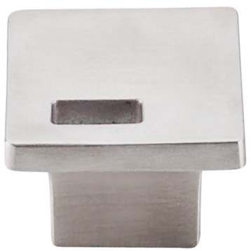 Top Knobs TK269 Modern Metro 1-1/4 Inch Square Cabinet Knob - Brushed Stainless