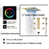 LED Shower System With Body Jets and Hand Shower, Style 3- Touch Panel Light