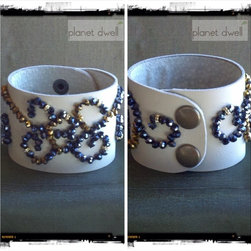 PlanetDwell Leather Cuffs - Artwork