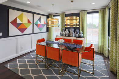 Inspiration for a transitional dining room remodel in DC Metro