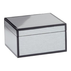Lacquered Silver Grain Lined Box - Small - Decorative Boxes