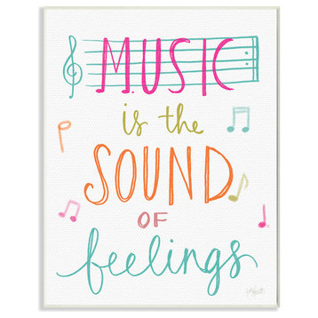 "Music Is The Sound of Feelings" Wall Plaque Art