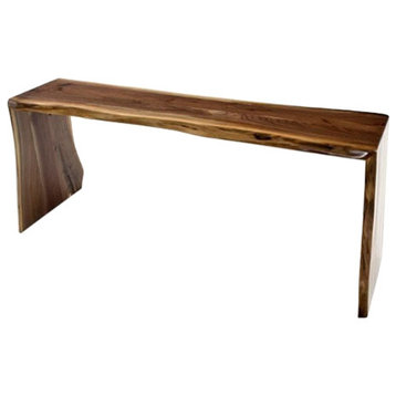 Natural Furniture-Slab Sofa Table with Live Edge Design #1, 66"