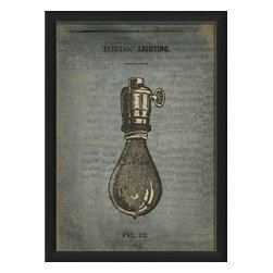 The Artwork Factory - Electric Lighting Figure 152 Print - Prints And Posters