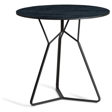 OASIQ SERAC 72 Dining Table, Frame: Anthracite, Top: Nordic Black HPL
