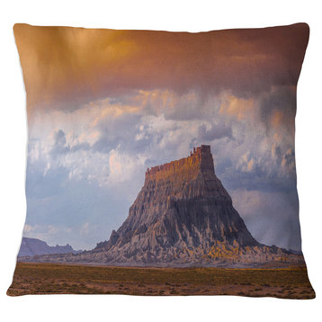 Factory Buttle Utah Panorama Landscape Printed Throw Pillow, 18"x18"