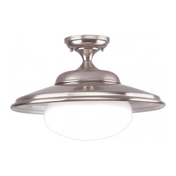 Hudson Valley Independence 1 Light Semi Flush Mount in Transitional Style - Lighting