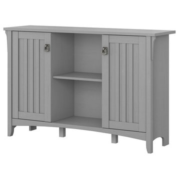 UrbanPro Modern Accent Storage Cabinet with Doors in Gray Finish