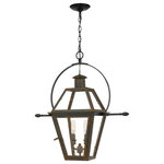Quoizel - Quoizel Rue De Royal Two Light Outdoor Hanging Lantern RO1911IZ - Two Light Outdoor Hanging Lantern from Rue De Royal collection in Industrial Bronze finish. Number of Bulbs 2. Max Wattage 60.00 . No bulbs included. Rue de Royal is all electric while maintaining that coveted, historic gas-flame look found throughout the Charleston Historic District. This yoke mount lantern style is made from hand-riveted copper and brass. Choose the warm and bright patina of copper, or opt for a handsome, industrial bronze finish: both styles add elegance and authenticity to a home`s exterior. No UL Availability at this time.