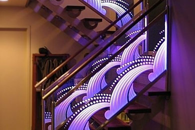 シドニーにあるモダンスタイルのおしゃれな階段の写真