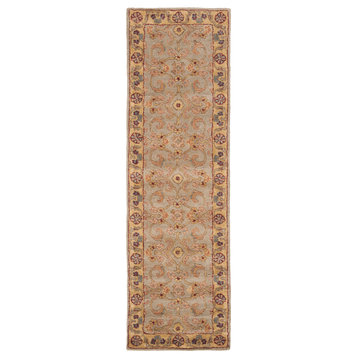 Safavieh Classic Collection CL324 Rug, Light Green/Gold, 2'3"x4'