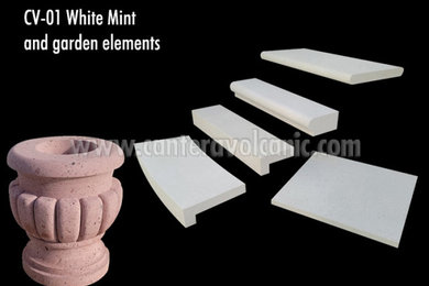 CV-01 White Mint Outdoor Non-Slip and Heat-resistant tiles.
