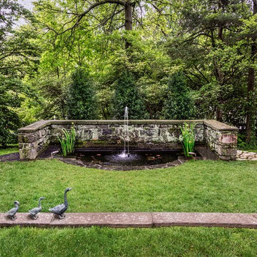 Restored water featured, originally designed by Rose Greely