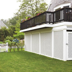 Under Deck Lattice Screen - Sheds