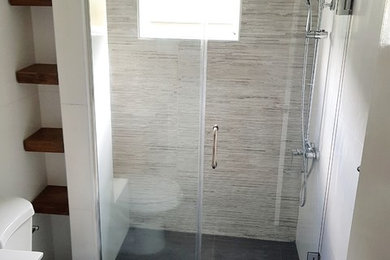 Inspiration for a contemporary bathroom remodel in Other