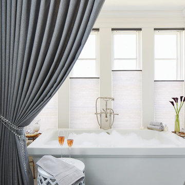 Layered Window Treatments Create Privacy