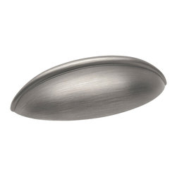 Cosmas - Cosmas 1399AS Antique Silver 2-1/2&rdquo; CTC (64mm) Cabinet Cup Pull - Cabinet And Drawer Handle Pulls