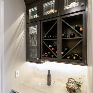 Spacious and Elegant White and Black Kitchen in Leesburg VA