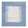 Safavieh Montauk Collection MTK711 Rug, Ivory/Dark Blue, 4' Square