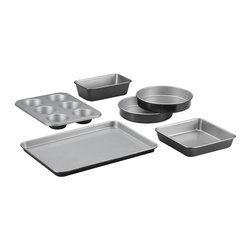 Chef's Classic 6-Piece Black Bakeware Set - Bakeware Sets